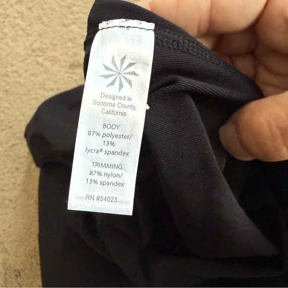 Athleta Mesh Sonar Cropped Active Workout Black Leggings Size Small athletic - Picture 8 of 12